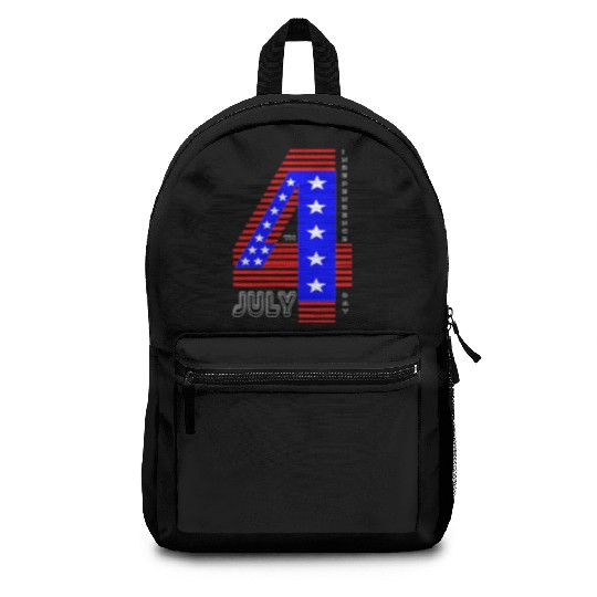 July 4th Stars and Stripes Independence Design Backpacks