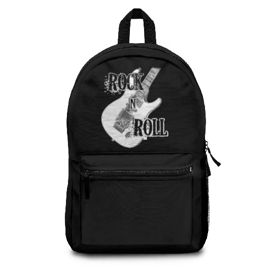 Rock and Roll Electric Guitar Design Backpacks