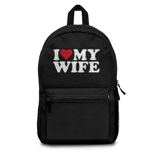 I Love My Wife Backpacks