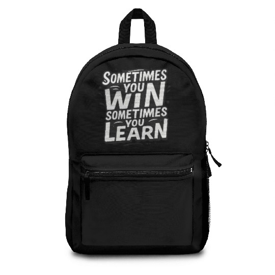 Motivational Quote Design Inspiring Growth Backpacks