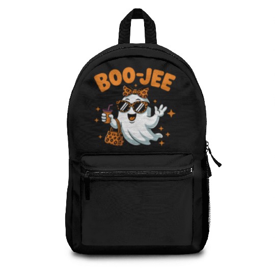 Boo-Jee Ghost Cute Leopard Print Halloween Boojee Backpacks