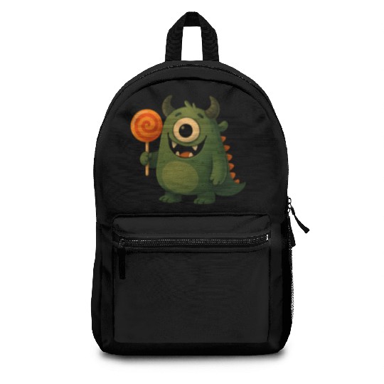 Whimsical Monster with Lollipop Backpacks