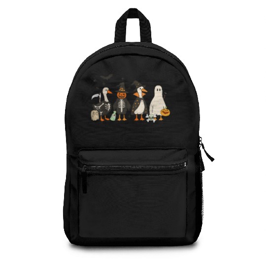 Just A Spooky Goose Halloween Costume Silly Goose Backpacks