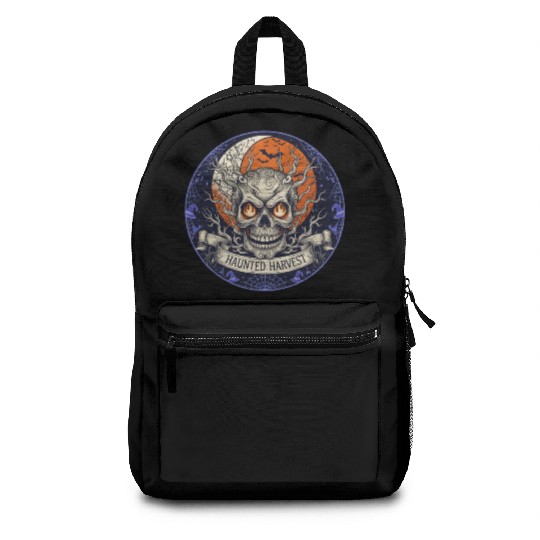 Haunted Harvest Halloween Design Backpacks