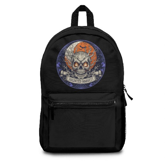Haunted Harvest Halloween Design Backpacks