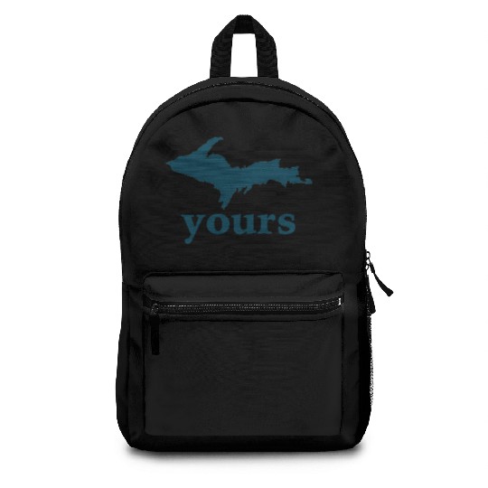 Up Yours Michigan Funny Upper Peninsula Apparel Backpacks