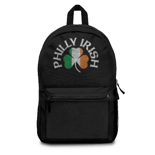 Philly Irish Shamrock Flag Apparel Backpacks