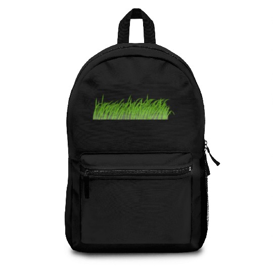 Grass texture Backpacks