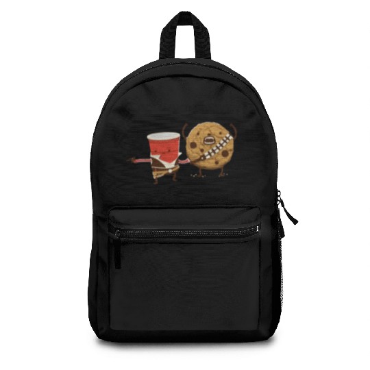 Funny star wars han solo and chewbacca Backpacks