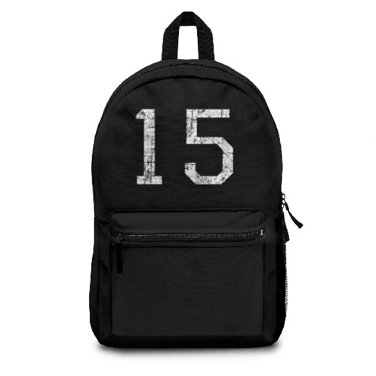 Number 15 (Vintage White) 15th Birthday Backpacks