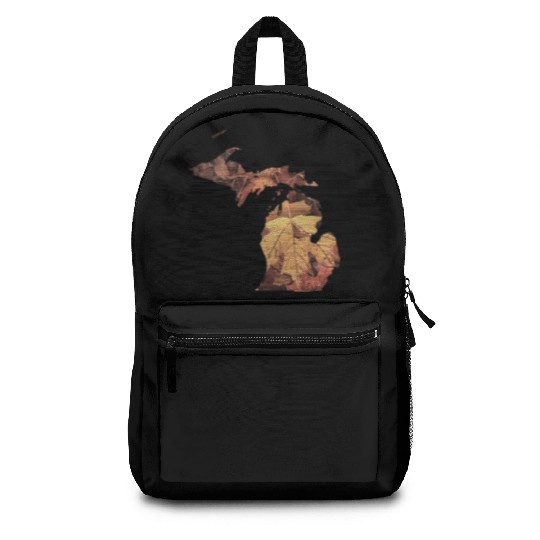 Michigan Autumn Fall Leaves Backpacks