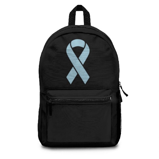 Light Blue Prostate Cancer Ribbon Backpacks