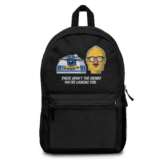 Funny Star Wars droids comic Backpacks