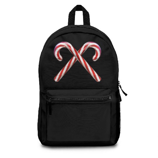 Crossed candy canes Backpacks