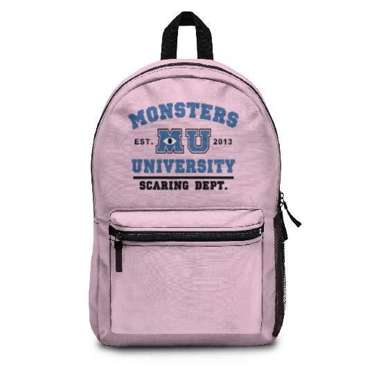 Disney Monsters University Scaring Dept. Embroidered Crewneck Unisex Backpacks