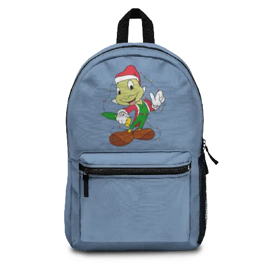 Disney Jiminy Cricket Pinocchio Santa Christmas Lights Backpacks