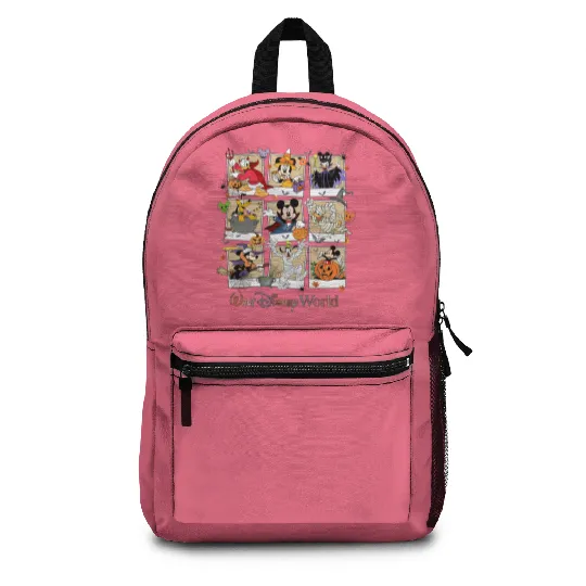 Retro Mickey Halloween  Color Backpacks, Disney Halloween Backpacks, Halloween Matching Backpacks, Disney Matching Backpacks