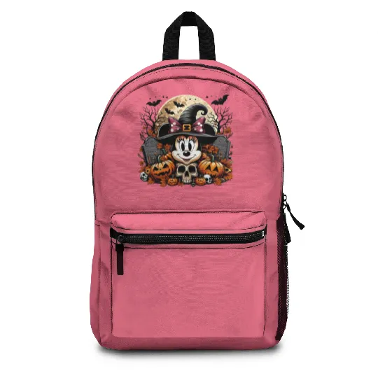Minnie Mouse Halloween Backpacks, Minnie Pumpkin Backpacks, Disney Spooky
