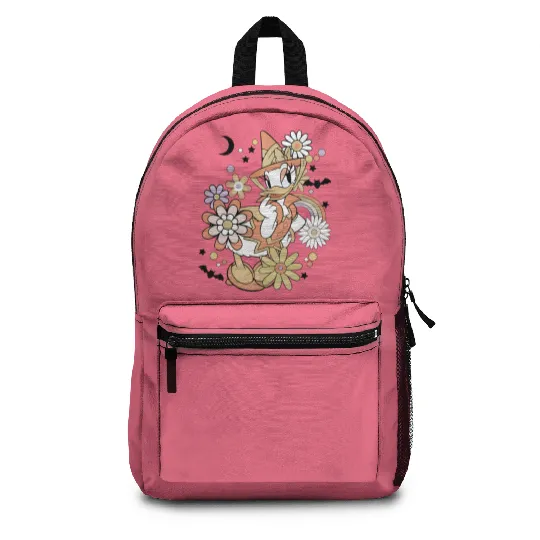 Daisy Duck Floral Halloween Backpacks, Vintage Disney Halloween Backpacks