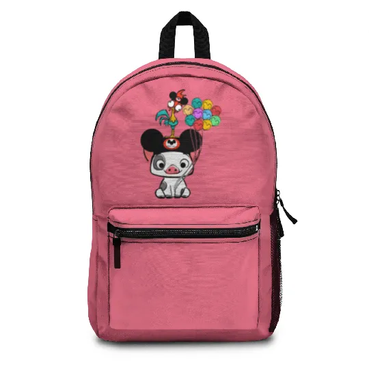 Retro 90s Disney Moana Pua And Hei Hei Vacay Mode Mickey Balloon Backpacks