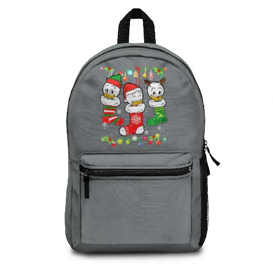 Disney DuckTales Huey, Louie, Dewey Christmas Socks Lights Backpacks