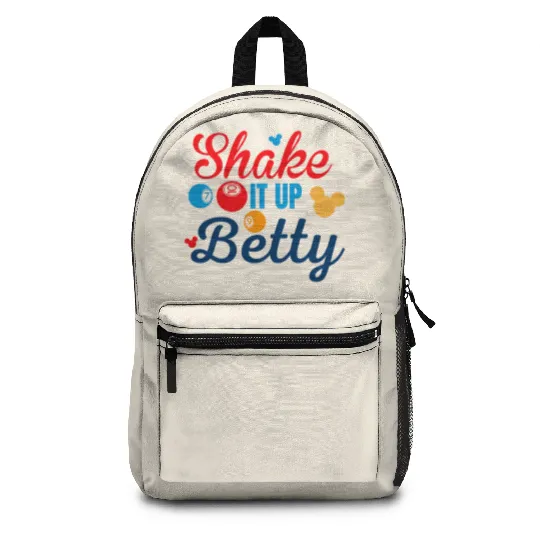 Shake it up Betty! Disney Cruise Line Bingo Backpacks | Disney Cruise Backpacks | Disney Bingo Backpacks