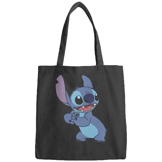 Discover Disney Lilo Stitch Cute Stitch Pose Left Chest Pocket Logo Bags