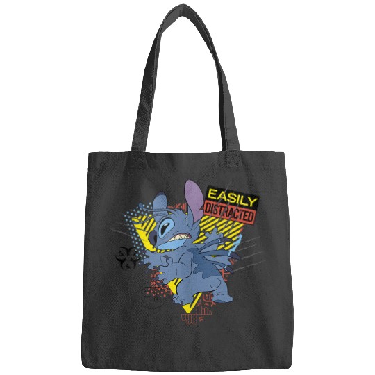 Disney Lilo Stitch Easily Distracted Mad Stitch Portrait Bags