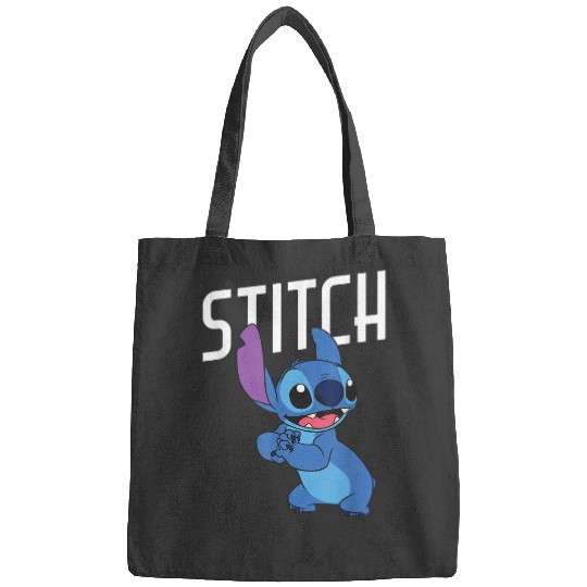 Disney Lilo Stitch Cute Smiling Stitch Big Chest Portrait Bags