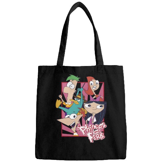 Disneys Phineas And Ferb With Friends Cute Group Shot Bags