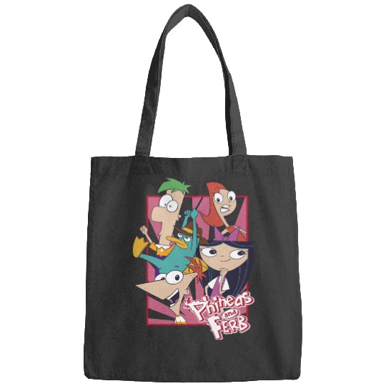 Disneys Phineas And Ferb With Friends Cute Group Shot Bags