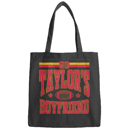 Go Tayl0r_s Boyfriend Funny Football Tayl0r Swift Swifts KansasCity Chiefs Lover Bags