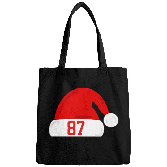 taylorr Swift Travis Kelce Christmas Game Santa Hat Bags
