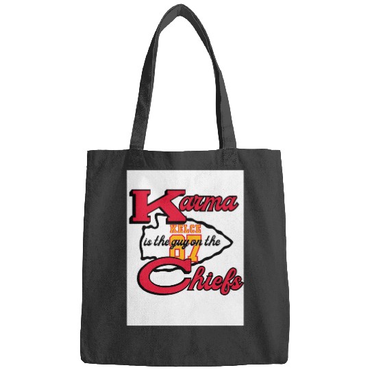 Karma is the Guy on the Chiefs taylorr Swift Travis Kelce Bags
