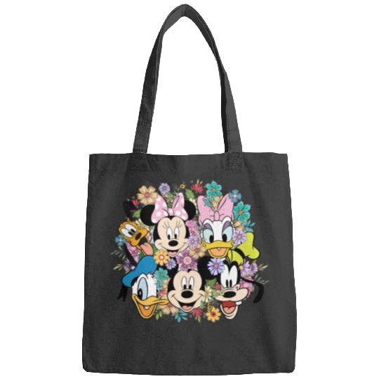 Disney Epcot Flower And Garden Festival Shirt, Floral Mickey And Friends Shirt Bags