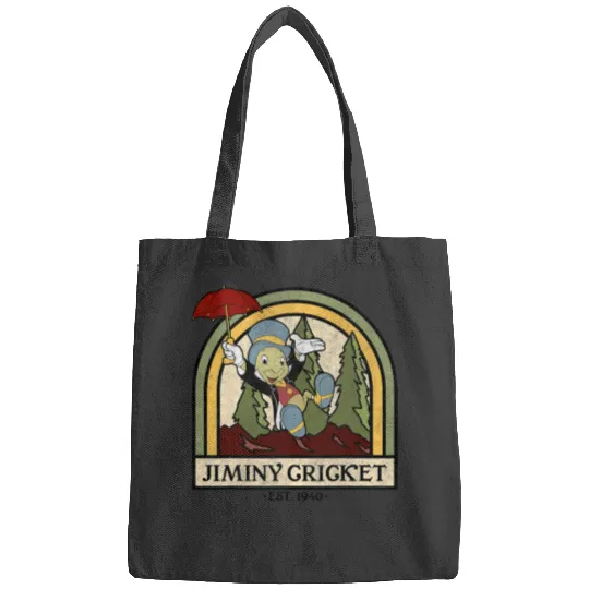 Disney Pinocchio Jiminy Cricket Established 1940 Bags