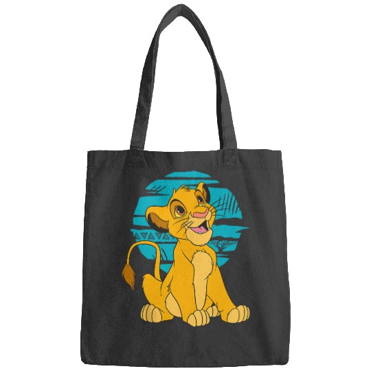 Disney The Lion King Young Simba Happy Blue Retro Bags
