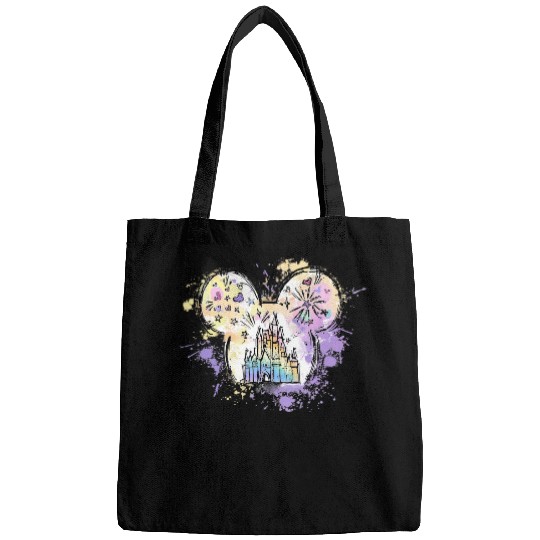 Disney Castle Racerback Tank, Watercolor Ears Bags, Magic Kingdom Tank
