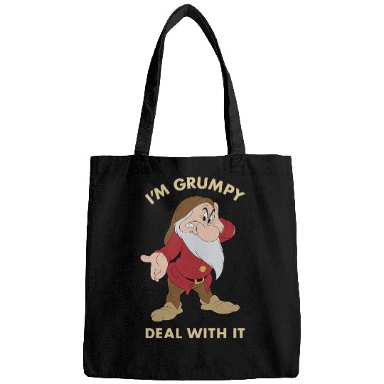Disney Snow White I'm Grumpy Deal With It Portrait Bags