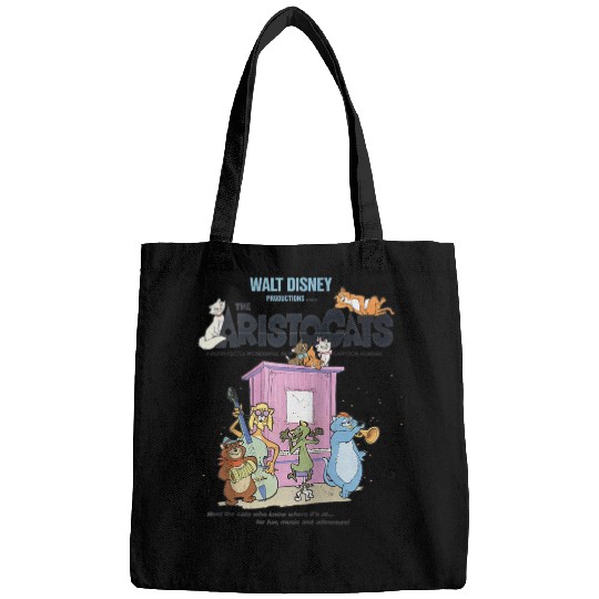 Disney The Aristocats Cats Playing Piano Raglan Baseball Tee Bags