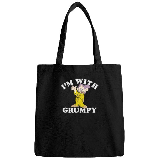 Disney Snow White & The Seven Dwarfs Dopey I'm With Grumpy T-Shirt Bags