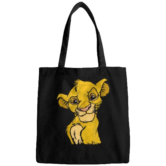 Disney Lion King Young Simba Smiling Portrait Sketch Bags
