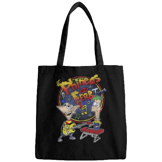 Disney Phineas And Ferb-Tones Distressed Band Logo Bags
