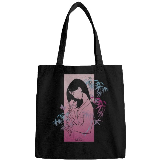 Disney Princess Mulan Pink Gradient Banner Bags