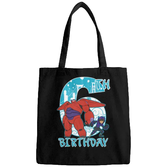 Disney Big Hero 6 Baymax Hiro 6th Birthday Graphic Bags