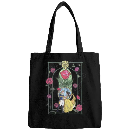 Discover Disney Beauty And The Beast Stained Glass Graphic Bags