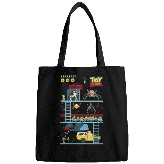 Disney Pixar Toy Story 8-Bit Video Game Scene Bags