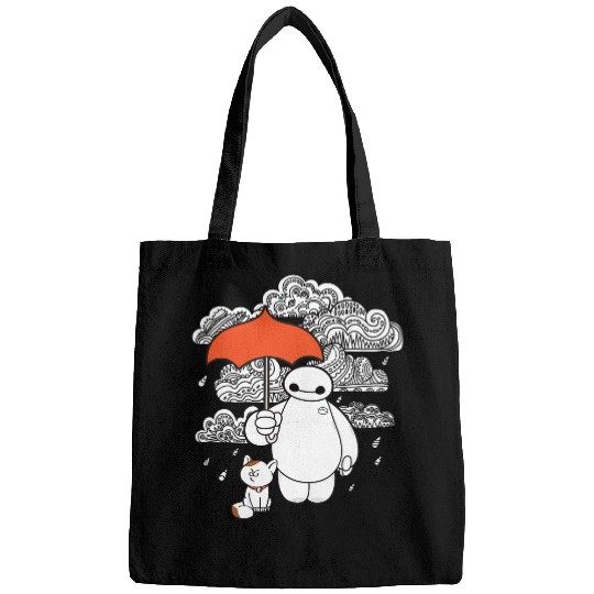 Disney Big Hero 6 Baymax Patterned Rain Clouds Portrait Bags