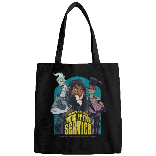 Disney Villains We're At Your Service Retro Big Chest Poster Bags