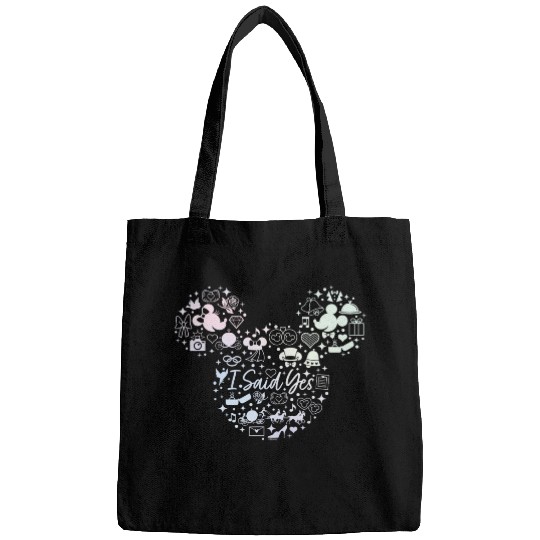 Disney I Said Yes Engagement Proposal Mickey Head Icon Bags